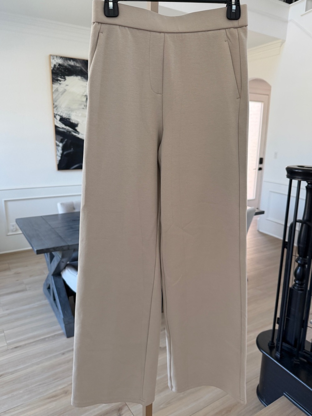 OGL Neutral Tan Wide-Leg Trousers